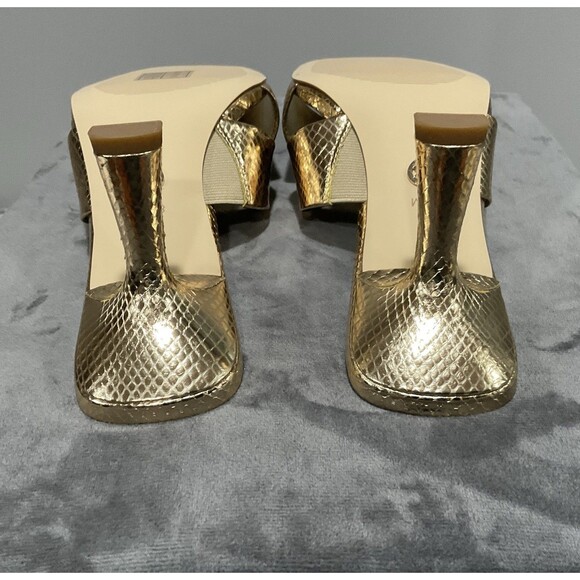 Michael Kors Clara Mule Pale Gold 8.5 M - Picture 7 of 13
